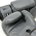 Palm view of Twins Special BGVL3 Boxing Gloves Grey for boxing Muay Thai and kickboxing training