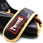 Twins Special GGL14 Black Gold gloves used for MMA sparring, grappling and clinch training