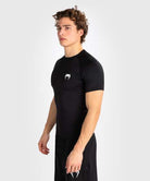 Venum Contender men’s short sleeve rashguard front view with chest logo