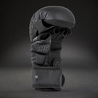 Palm view of Venum Impact Evo MMA Sparring Gloves Black showing reinforced palm