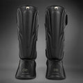 Venum Impact Evo shin guards black front view product