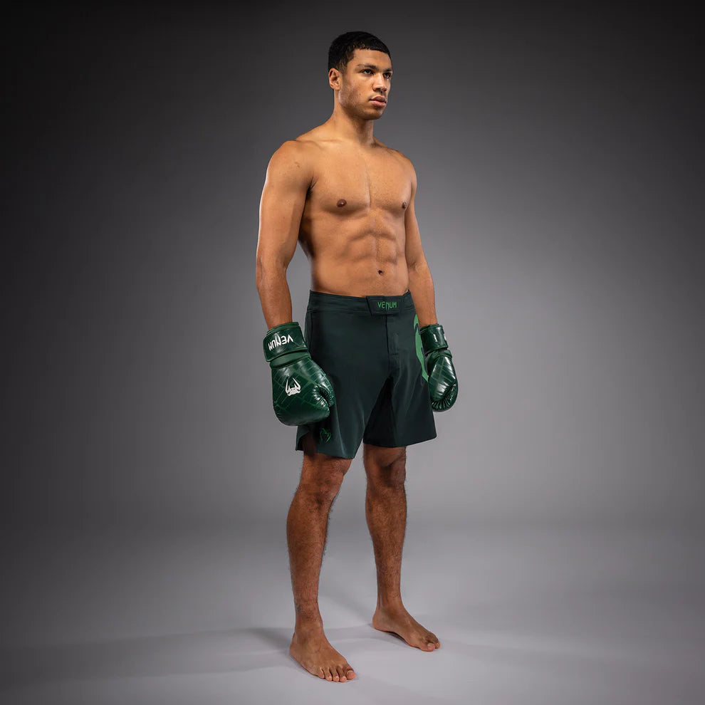 Venum Light 5.0 Fightshort Forest Green Light Green used for MMA grappling striking and combat sports training