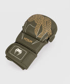 front view of Venum Serpenti MMA sparring gloves open palm design