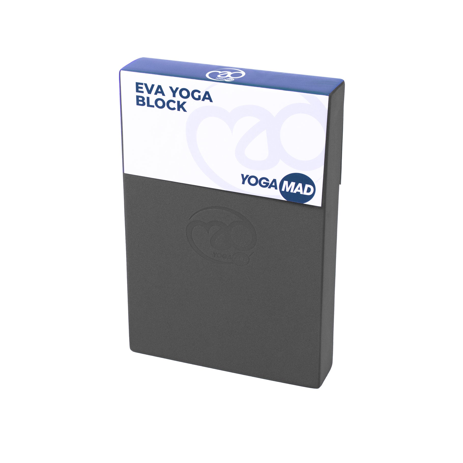 Yogi using grey Yoga-Mad Full Yoga Block to assist in a balance pose during yoga practice.