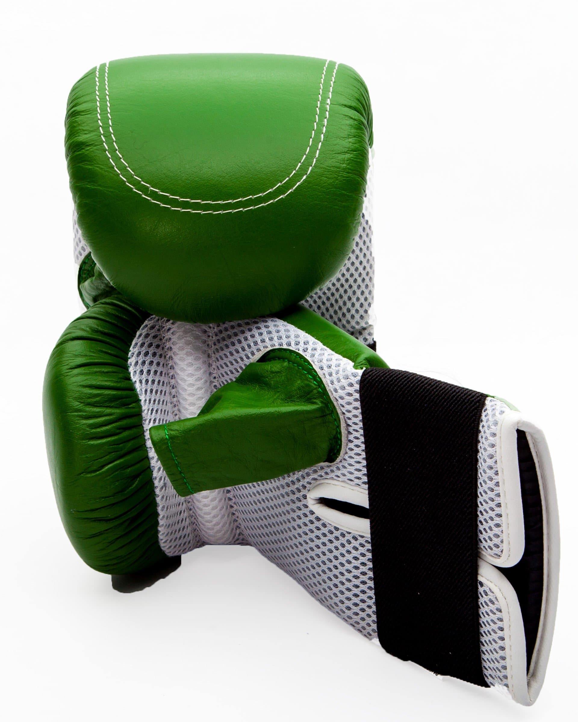 RingMaster Sports Bag Mitts Genuine Leather Green Image 5