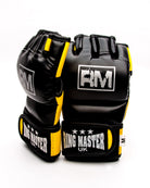 RingMaster Sports MMA Gloves Synthetic Leather Black and Yellow Image 5