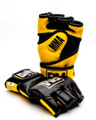 RingMaster Sports MMA Gloves Synthetic Leather Black and Yellow Image 2