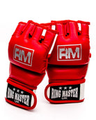 RingMaster Sports MMA Gloves Synthetic Leather Red and White image5