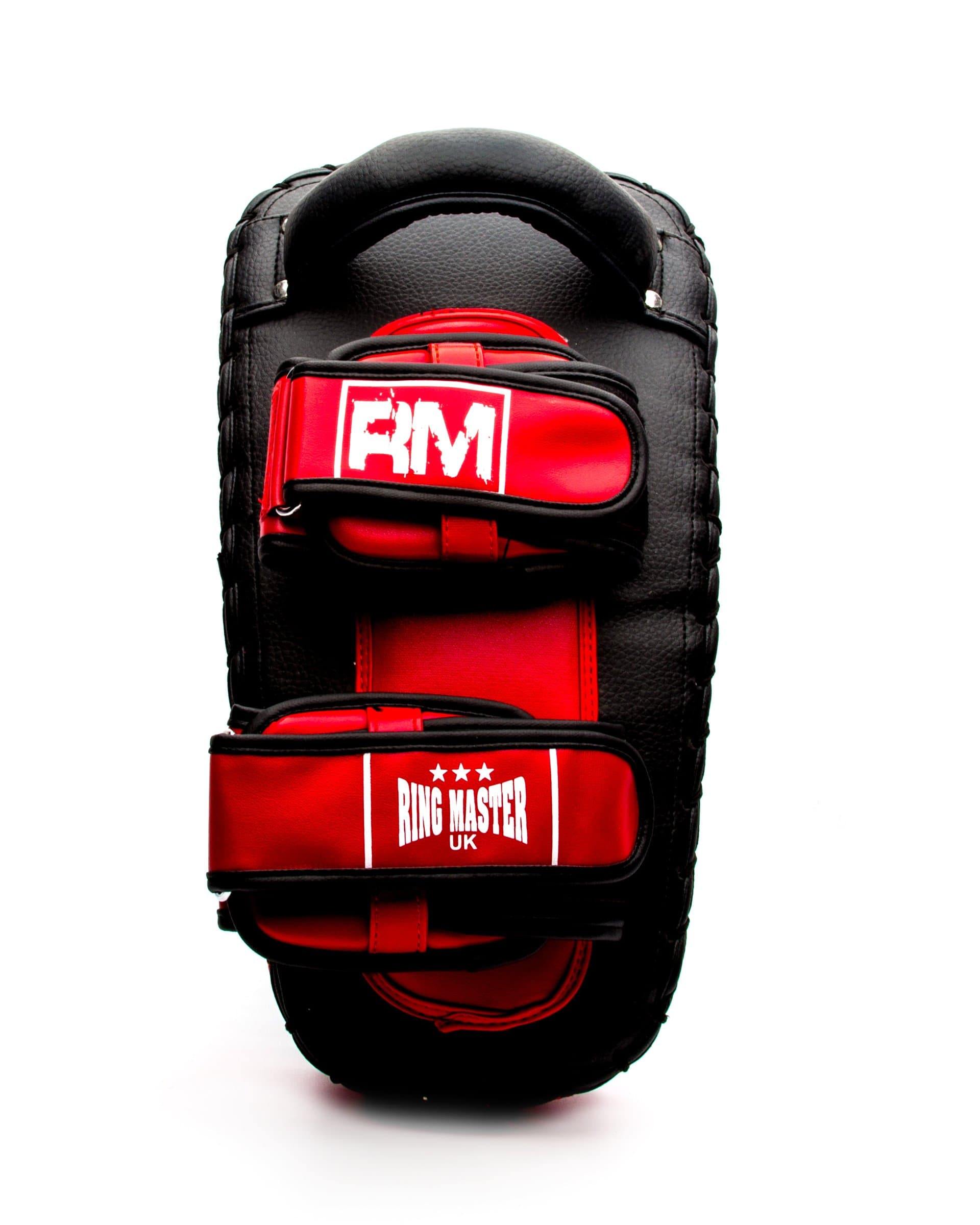 RingMaster Sports One Size Arm Pads Synthetic Leather Black and Red (Single Item) Image 4