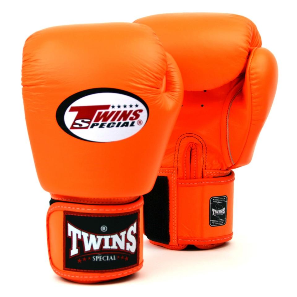 BGVL3 Twins Orange Velcro Boxing Gloves - RINGMASTER SPORTS - Made For Champions