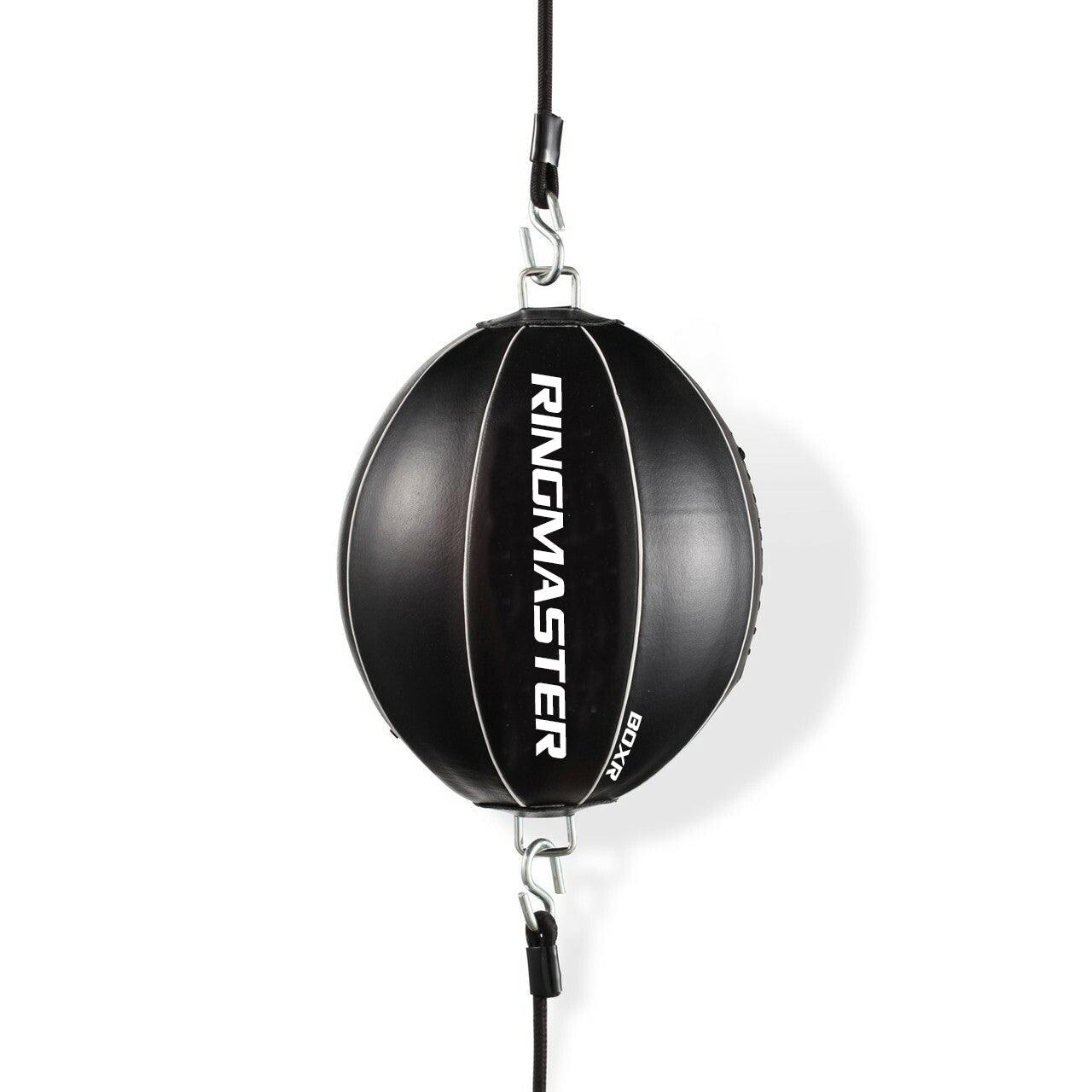 RingMaster Sports Double End Round Speed Ball BoxR Series Synthetic Leather White/Black - RINGMASTER SPORTS - Made For Champions