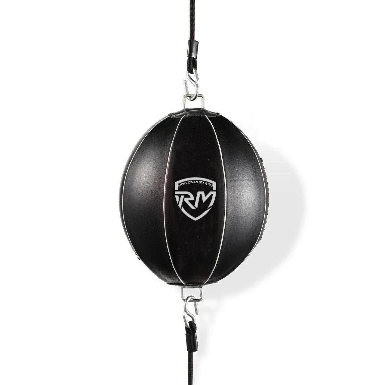 RingMaster Sports Double End Round Speed Ball BoxR Series Genuine Leather White/Black - RINGMASTER SPORTS - Made For Champions