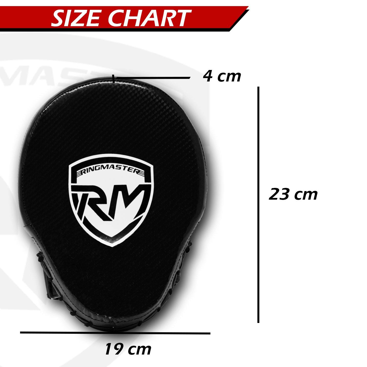 Hook and Jab Pads, boxing pads, punching pad, focus pads, kickboxing pads, focus pads boxing, boxing pad price, focus mitts, sparring pads, boxing gloves and pads, Ringmaster Sports Boxing Equipment, Ringmaster Sports Boxing pads, Ultralight Focus Pads Carbon Leather One Size Black