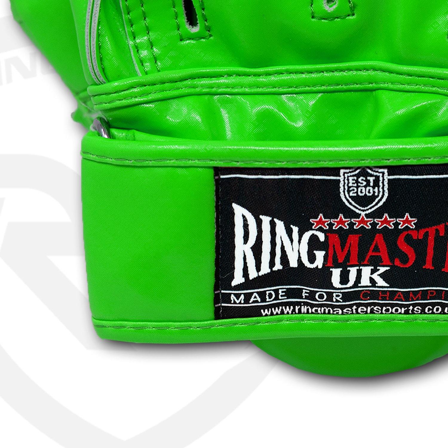 RingMaster Sports Ultralight Focus Pads Carbon Leather One Size Green - RingMaster Sports