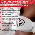 RingMaster Sports Slip on Elastic Hand Pads Mitts White - RINGMASTER SPORTS - Made For Champions