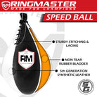 RingMaster Sports Speed Ball Synthetic Leather White/Black - RingMaster Sports