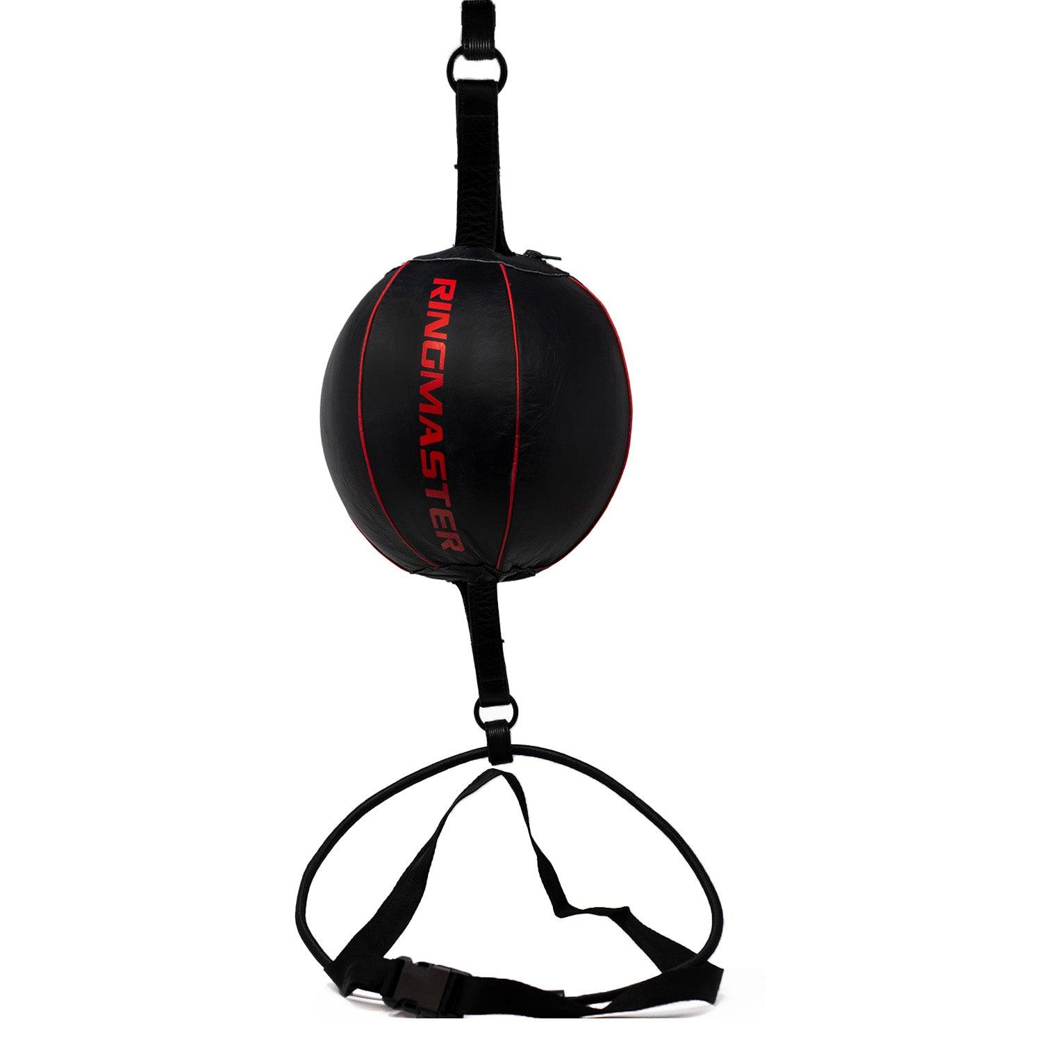 RingMaster Sports Double End Round Speed Ball Champion Series Synthetic Leather Red/Black - RINGMASTER SPORTS - Made For Champions