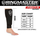 RingMaster Sports Elastic Shin Pads Black - RINGMASTER SPORTS - Made For Champions