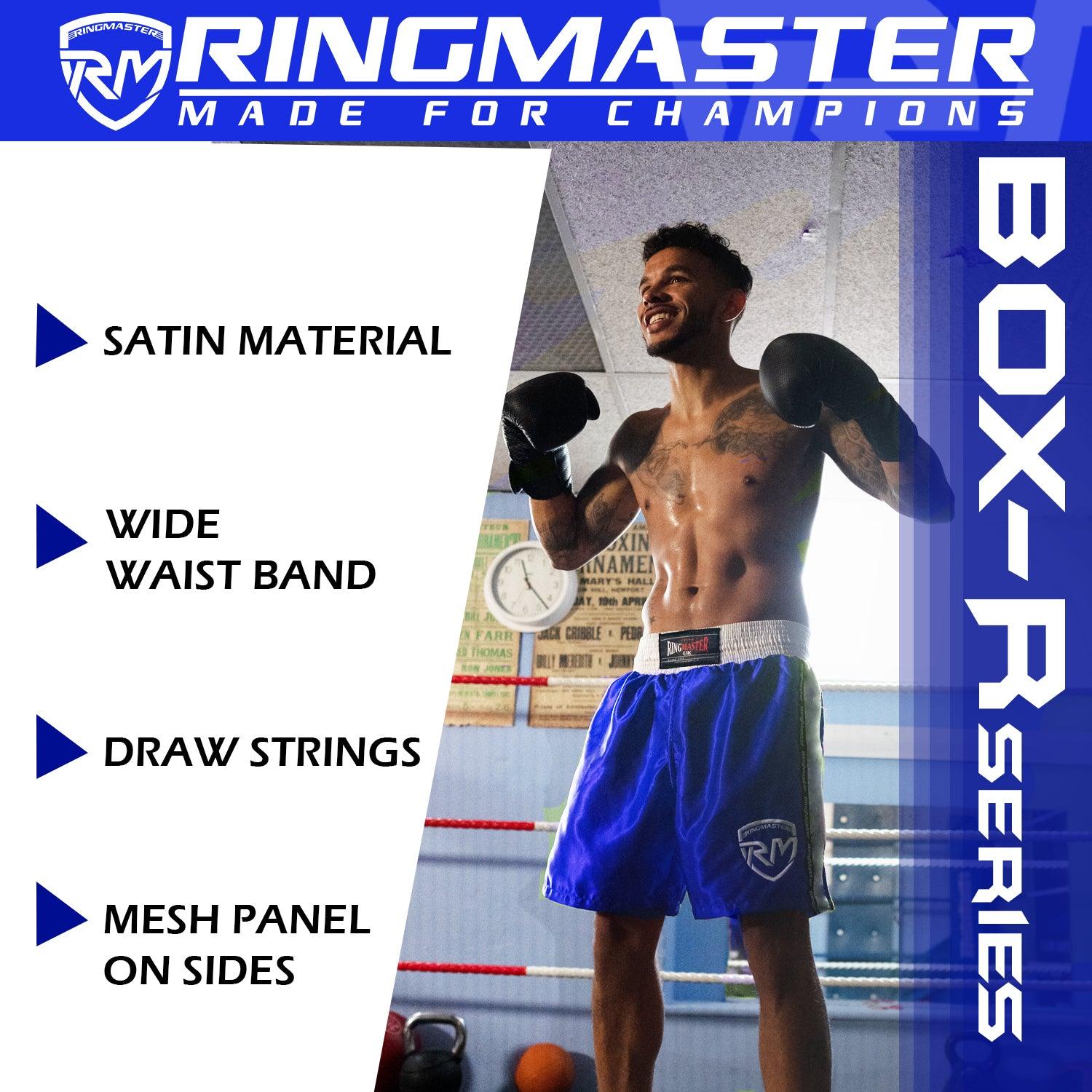 RingMaster Sports BoxR Kids Boxing Shorts Blue - RINGMASTER SPORTS - Made For Champions