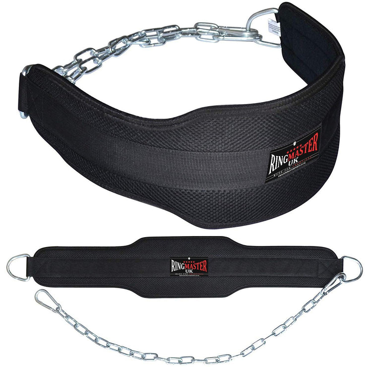 RingMaster Sports Weight Lifting Training Dipping Belt with Chain