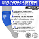 RingMaster Sports Kids Elbow Pads Champion Series Blue - RINGMASTER SPORTS - Made For Champions