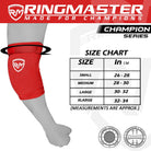 RingMaster Sports Elbow Pads Champion Series Red - RINGMASTER SPORTS - Made For Champions