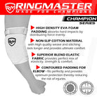 RingMaster Sports Elbow Pads Champion Series White - RINGMASTER SPORTS - Made For Champions