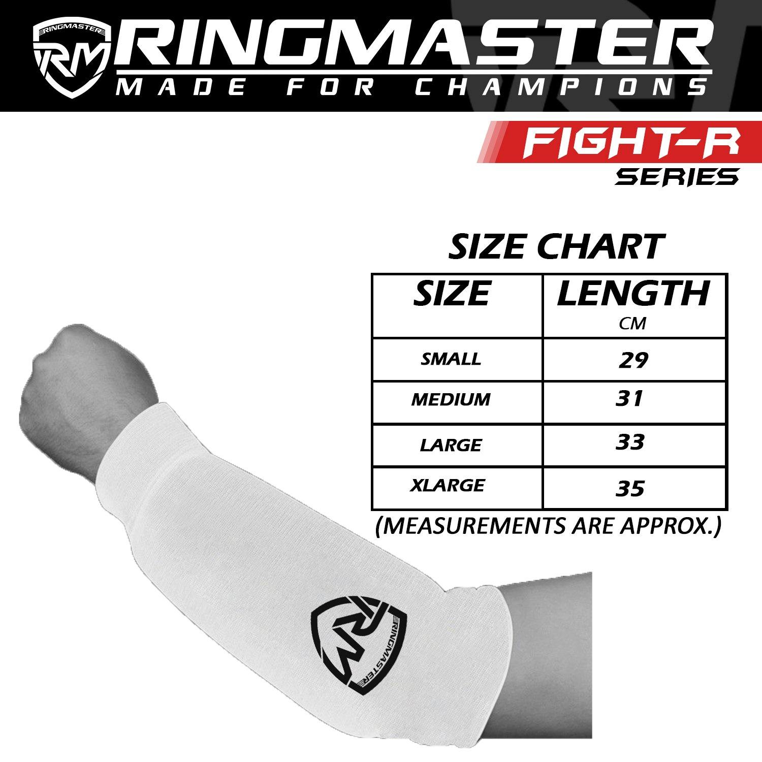 RingMaster Sports Forearm Support Pads White - RingMaster Sports
