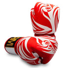 RingMaster Sports Genuine Leather Boxing Gloves White and Red Patterned - RINGMASTER SPORTS - Made For Champions