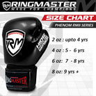 RingMaster Sports - Phenom Kids Boxing Gloves CarbonTech Black - RINGMASTER SPORTS - Made For Champions