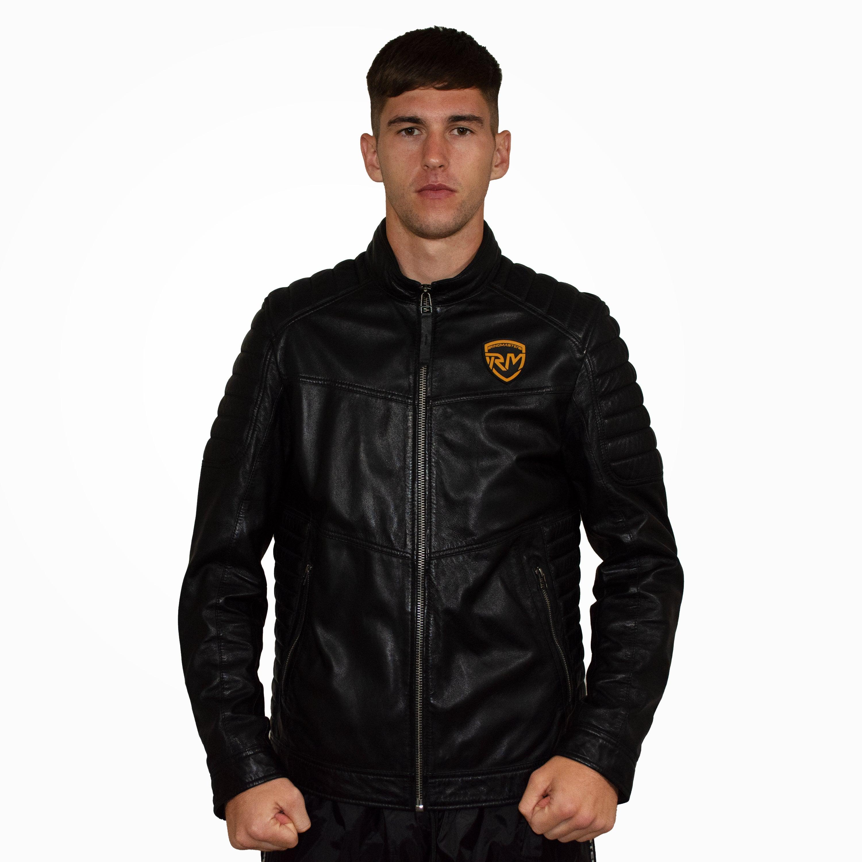 RingMaster Sports Genuine Leather Jacket L.G.N.D series Black - RINGMASTER SPORTS - Made For Champions