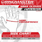 RingMaster Sports Warrior Series MMA Gloves 8oz Blue - RingMaster Sports