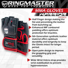RingMaster Sports Warrior Series MMA Gloves 5oz Black - RingMaster Sports