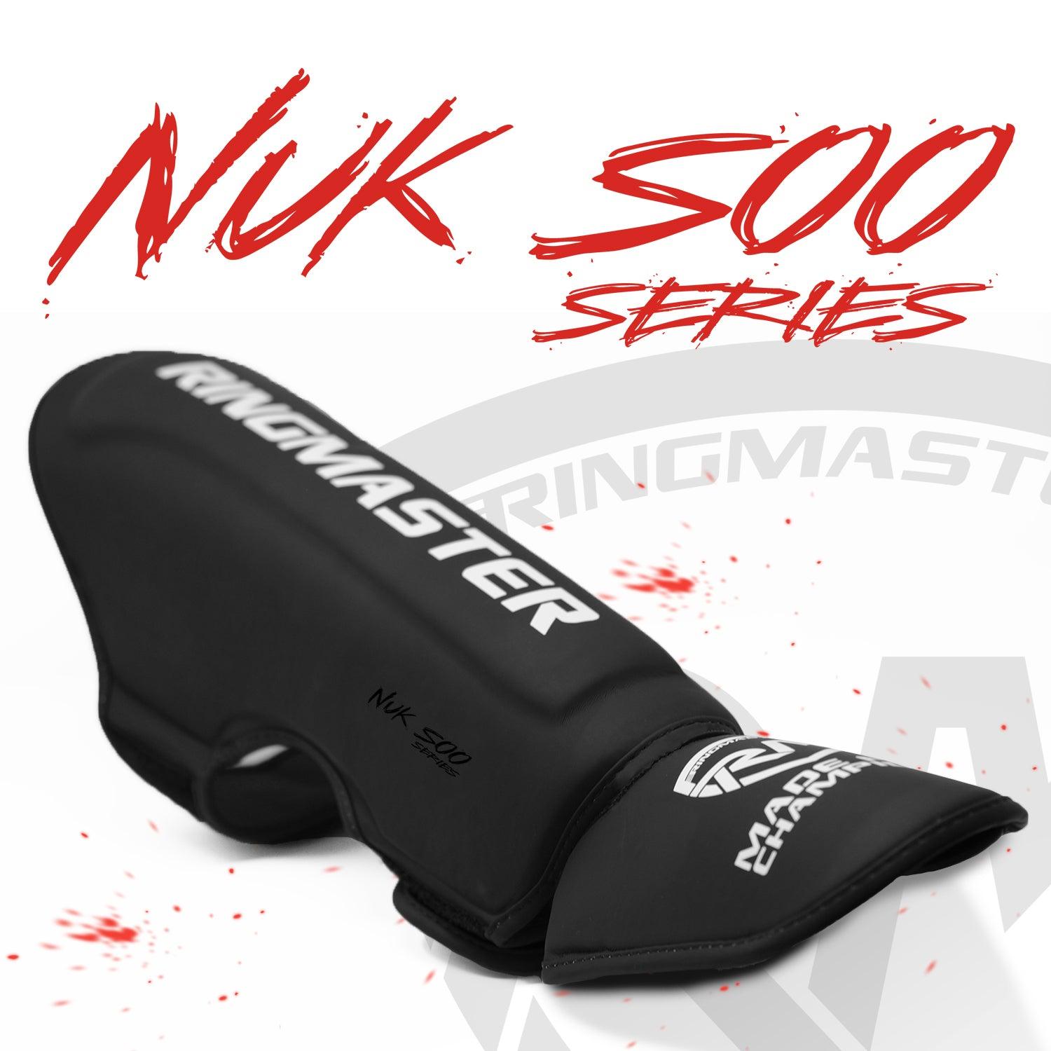 RingMaster Sports Shin Instep Guard Nuk Soo Series Black - RingMaster Sports