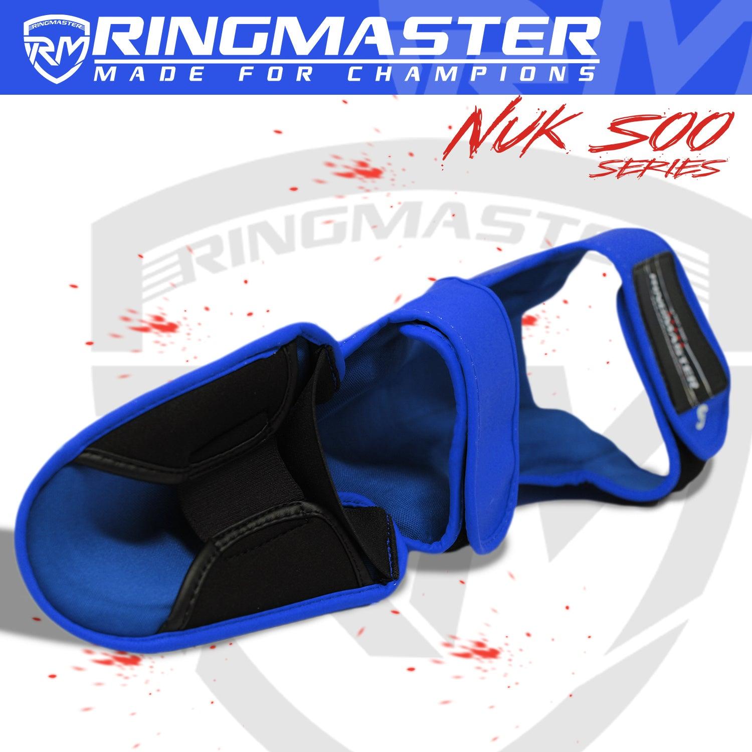 RingMaster Kids Shin Instep Guard Nuk Soo Series Blue - RINGMASTER SPORTS - Made For Champions