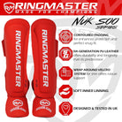 RingMaster Kids Shin Instep Guard Nuk Soo Series Red - RingMaster Sports