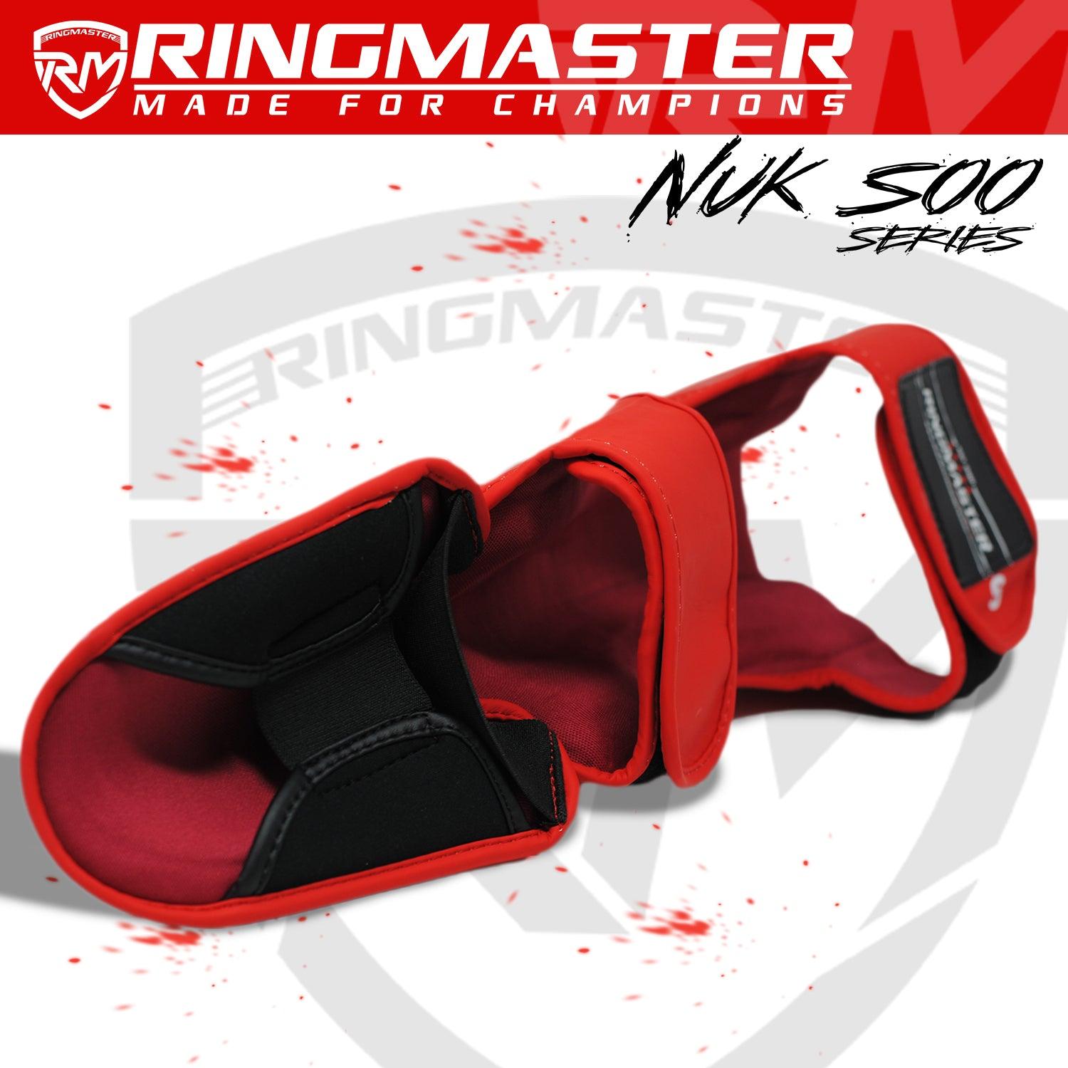 RingMaster Sports Shin Instep Guard Nuk Soo Series Red - RingMaster Sports