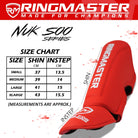 RingMaster Sports Shin Instep Guard Nuk Soo Series Red - RingMaster Sports