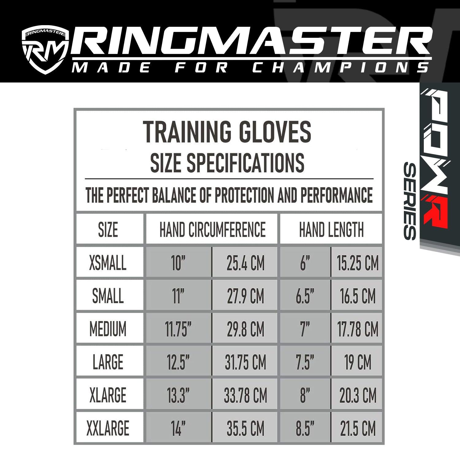 RingMaster Sports PowR Gym Training Gloves Grey Camo - RingMaster Sports
