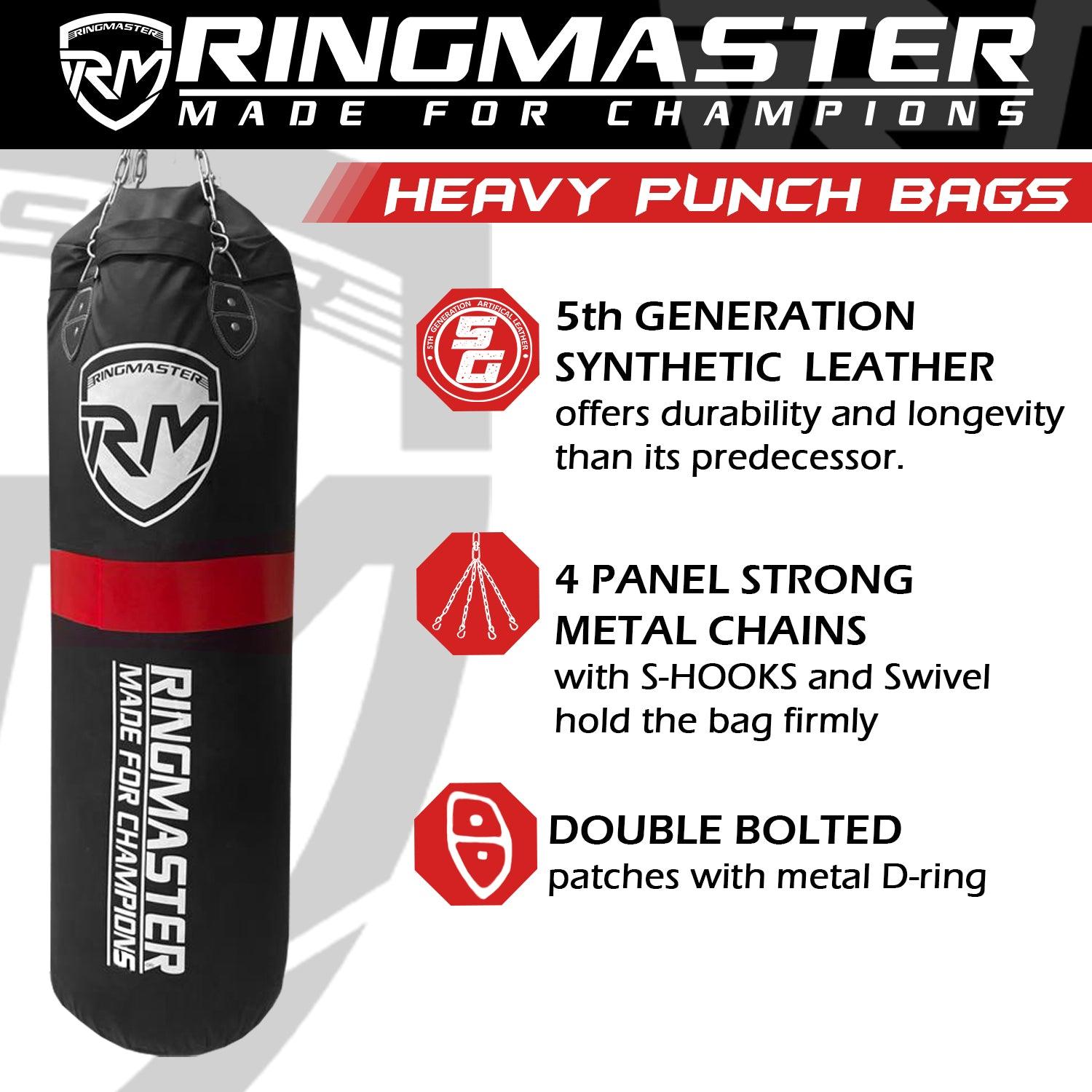 RingMaster Sports Heavy Punch Bag PU - RingMaster Sports