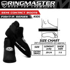 RingMaster Sports Kids Semi Contact Point Foot Protector Taekwondo Kickboxing K1 Black - RINGMASTER SPORTS - Made For Champions