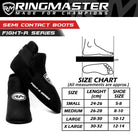 RingMaster Sports Semi Contact Point Foot Protector Taekwondo Kickboxing K1 Black - RINGMASTER SPORTS - Made For Champions