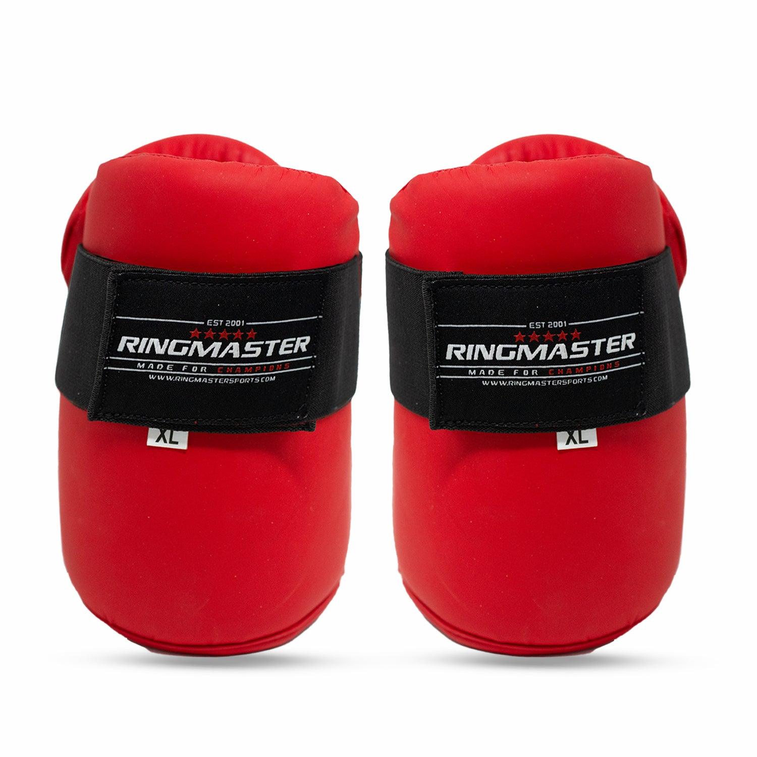 RingMaster Sports Semi Contact Point Foot Protector Taekwondo Kickboxing K1 Red - RINGMASTER SPORTS - Made For Champions