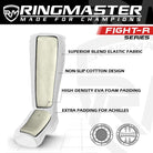 RingMaster Sports Elastic Shin & Instep Pads White - RingMaster Sports