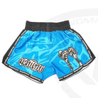 RingMaster Sports Warrior Kids Thai / Kickboxing Shorts Blue - RingMaster Sports