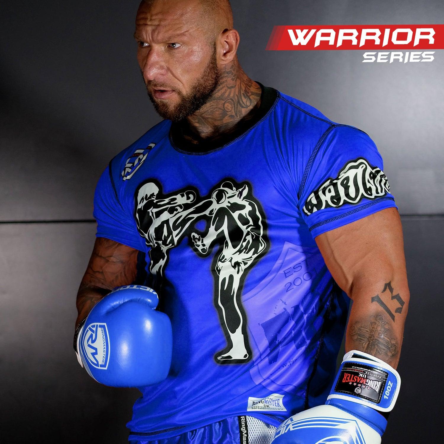 RingMaster Sports Warrior Kickboxing T-Shirt Blue - RingMaster Sports 3