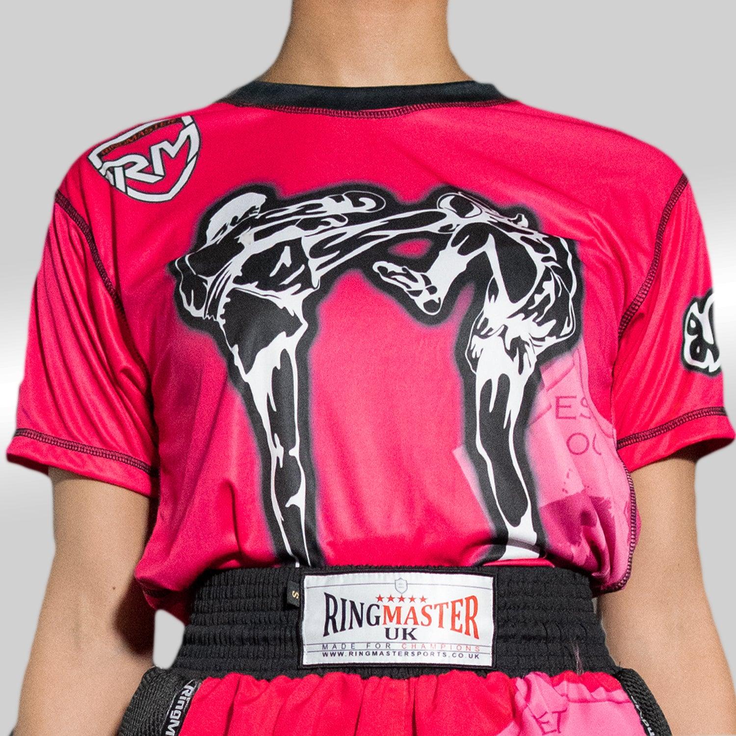 RingMaster Sports Warrior Kickboxing T-Shirt Pink - RingMaster Sports 1