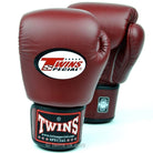 BGVL3 Twins Maroon Velcro Boxing Gloves - RingMaster Sports
