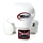 BGVL3 Twins White Velcro Boxing Gloves 10oz - RingMaster Sports