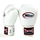 BGVL3 Twins White Velcro Boxing Gloves 10oz - RingMaster Sports